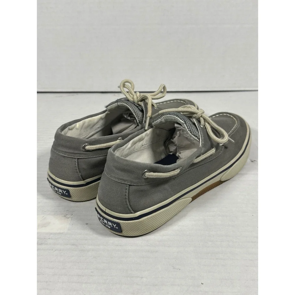 Sperry Top-Sider Bahama II Mens Grey Canvas Boat Shoes Sneakers 0772830 Size 9
